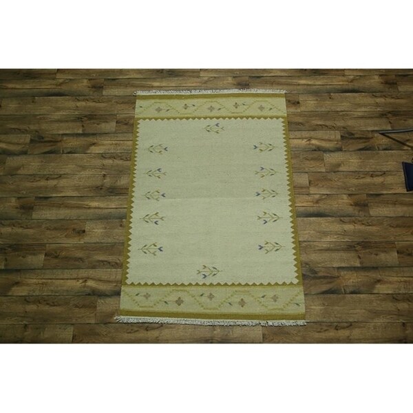 Copper Grove Marslet Traditional Hand Woven Wool Oriental Area Rug Beige - 6'9" x 4'6"