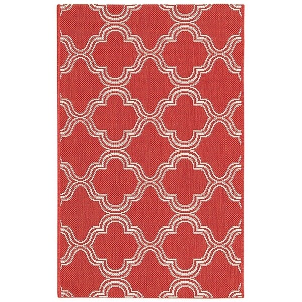 Geometric Belgium Oriental Indoor Outdoor Trellis Area Rug - 1'9" x 2'9"
