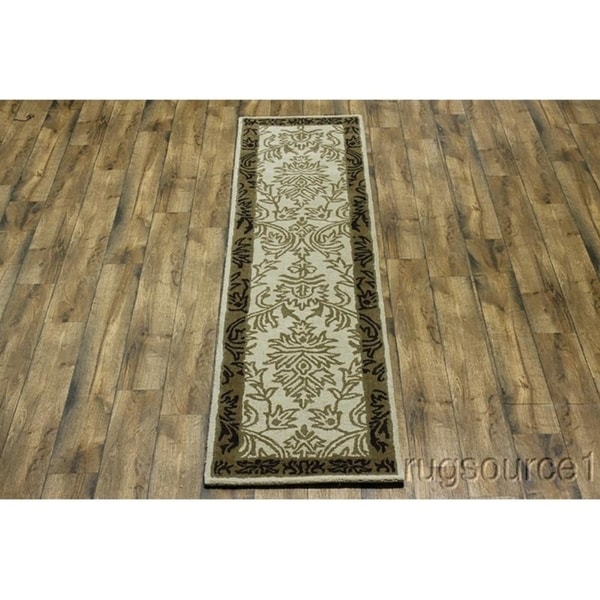 Copper Grove Kauhajoki Oriental Hand-tufted Runner Rug - 9'10" x 2'6" runner