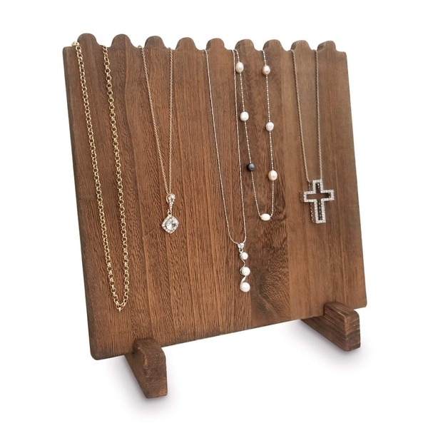 Shop Ikee Design Wooden Plank Necklace Jewelry Display ...