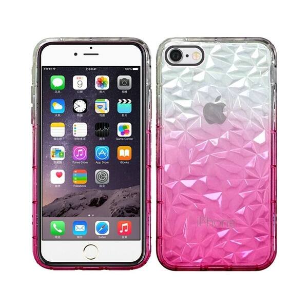 Insten Two Tone Diamond Pattern Tpu Rubber Candy Skin Transparent Case Cover For Apple Iphone 6 Plus 6s Plus Overstock