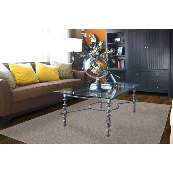 Town Square Pecan Living Room Area Rug