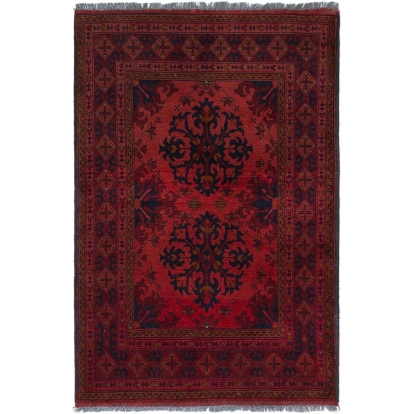 ECARPETGALLERY Hand-knotted Finest Khal Mohammadi Dark Copper Wool Rug - 3'2 x 4'8