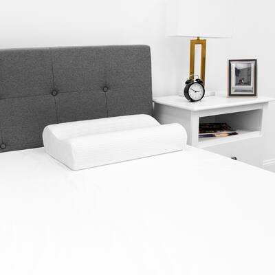 SensorPEDIC Majestic or Essentials Gel-Infused Memory Foam Contour Bed Pillow - White