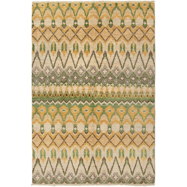 ECARPETGALLERY Hand-knotted Shalimar Cream Wool Rug - 5'10 x 8'10