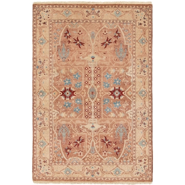 ECARPETGALLERY Hand-knotted Chobi Finest Tan Wool Rug - 4'0 x 6'0
