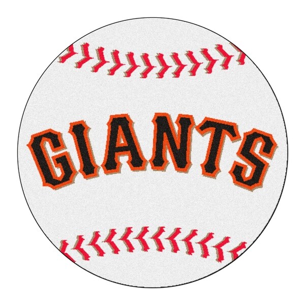 FANMATS MLB - San Francisco Giants Baseball Mat Ball Mat 27" diameter - 2'3" Round