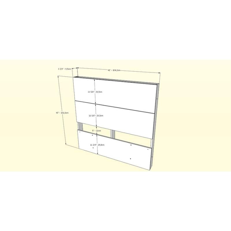 Nexera Identi-T 4 Piece Bedroom Set, White and Walnut