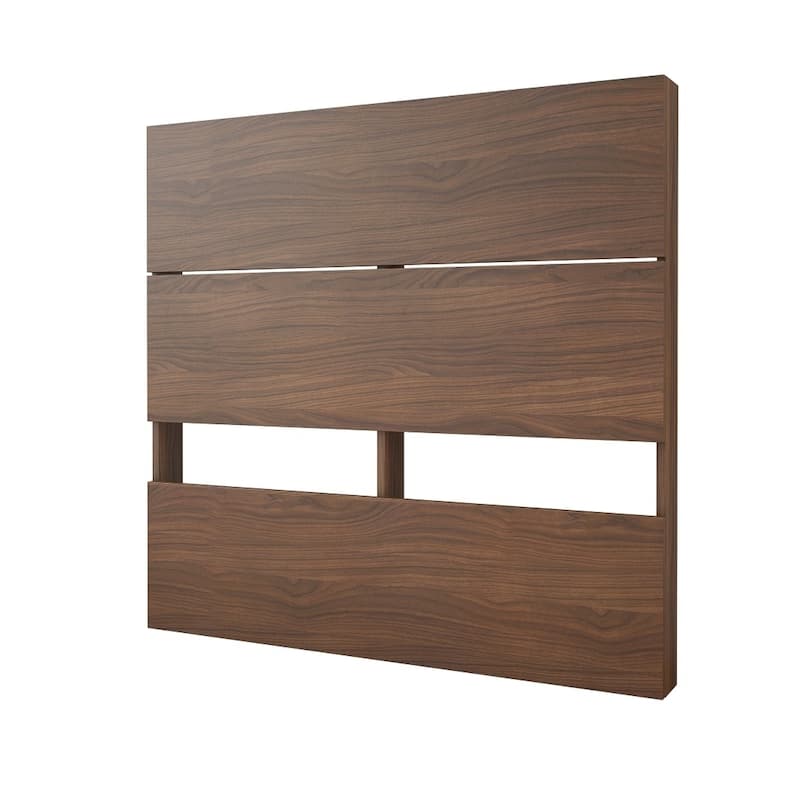 Nexera Identi-T 4 Piece Bedroom Set, White and Walnut