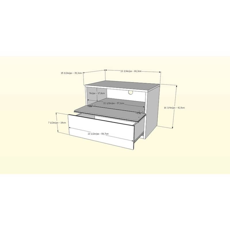 Nexera Denali 4 Piece Bedroom Set, Walnut and White