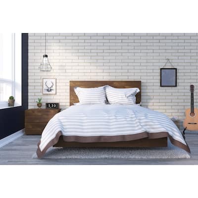 Nexera Karibou 3 Piece Bedroom Set, Truffle