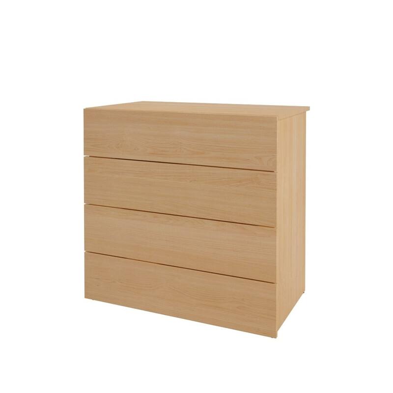 Nexera Esker 5 Piece Bedroom Set, Natural Maple and White