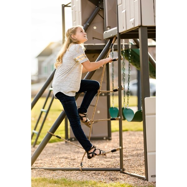 adventure tunnel swing set