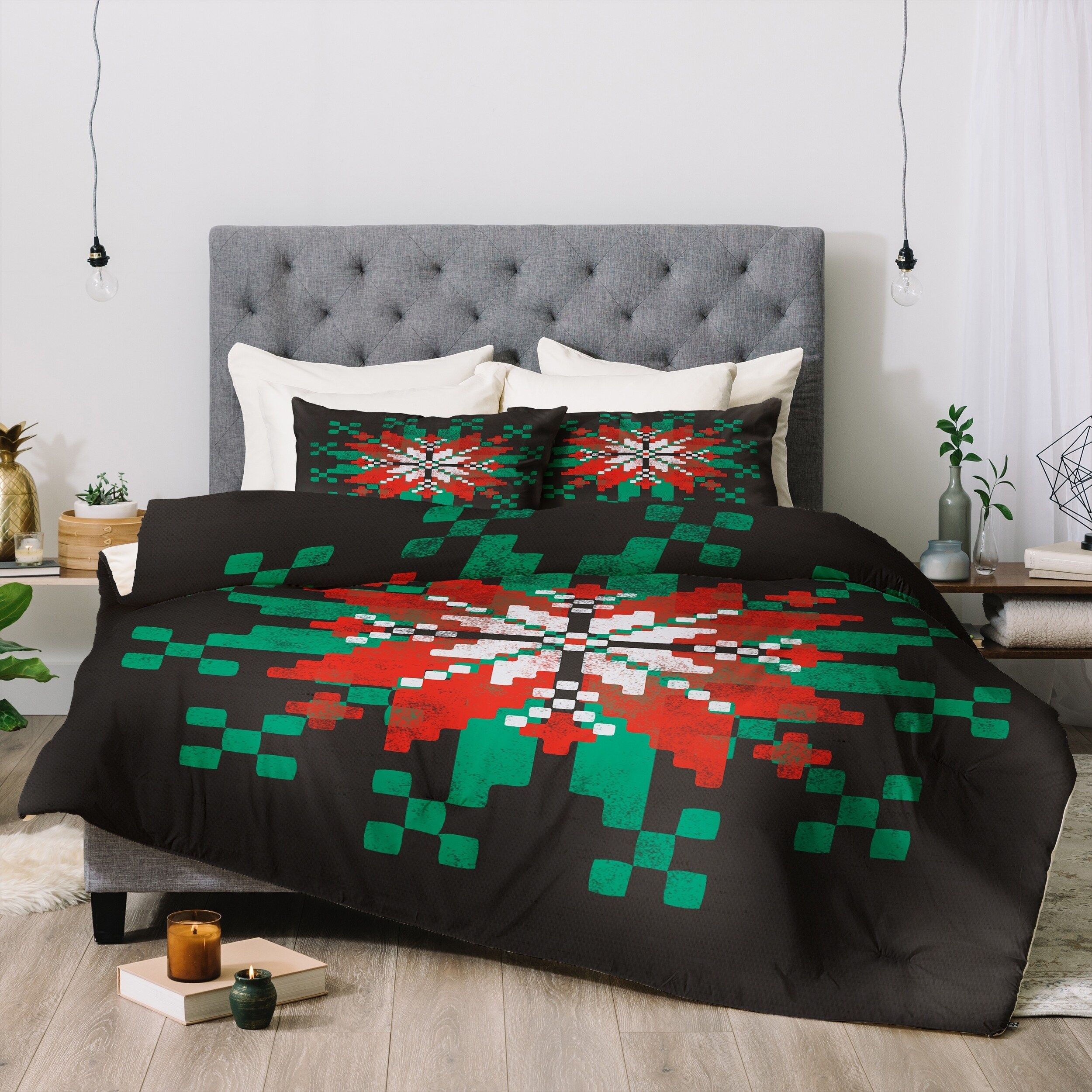 Shop Deny Designs Snowflake 3 Piece Comforter Set On Sale Free