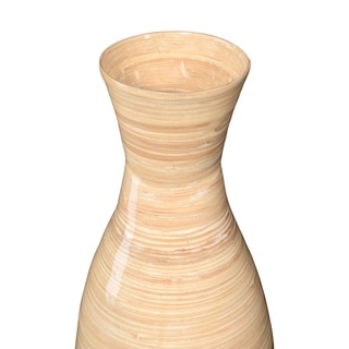 Villacera Handcraft ed 20" Tall Bamboo Vase, Classic Floor Vase