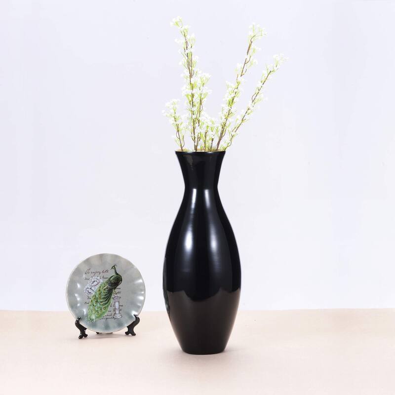 Villacera Handcraft ed 20" Tall Bamboo Vase, Classic Floor Vase