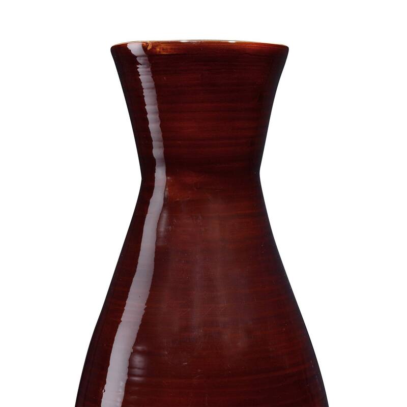 Villacera Handcraft ed 20" Tall Bamboo Vase, Classic Floor Vase