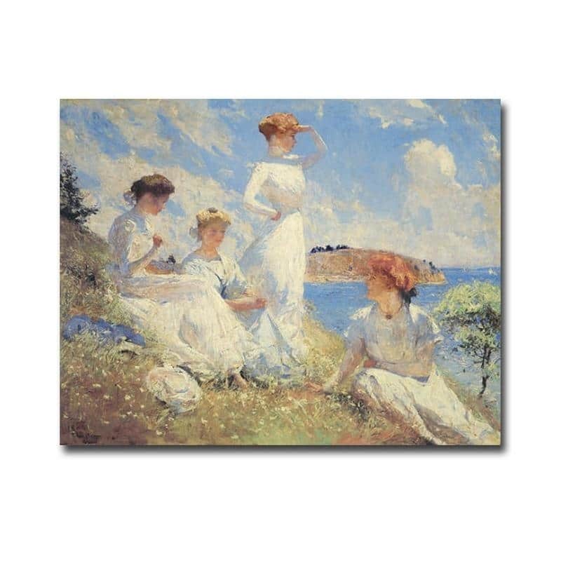 Summer by Frank Weston Benson Gallery Wrapped Canvas Giclee Art (12 in x 16 in, Ready to Hang)