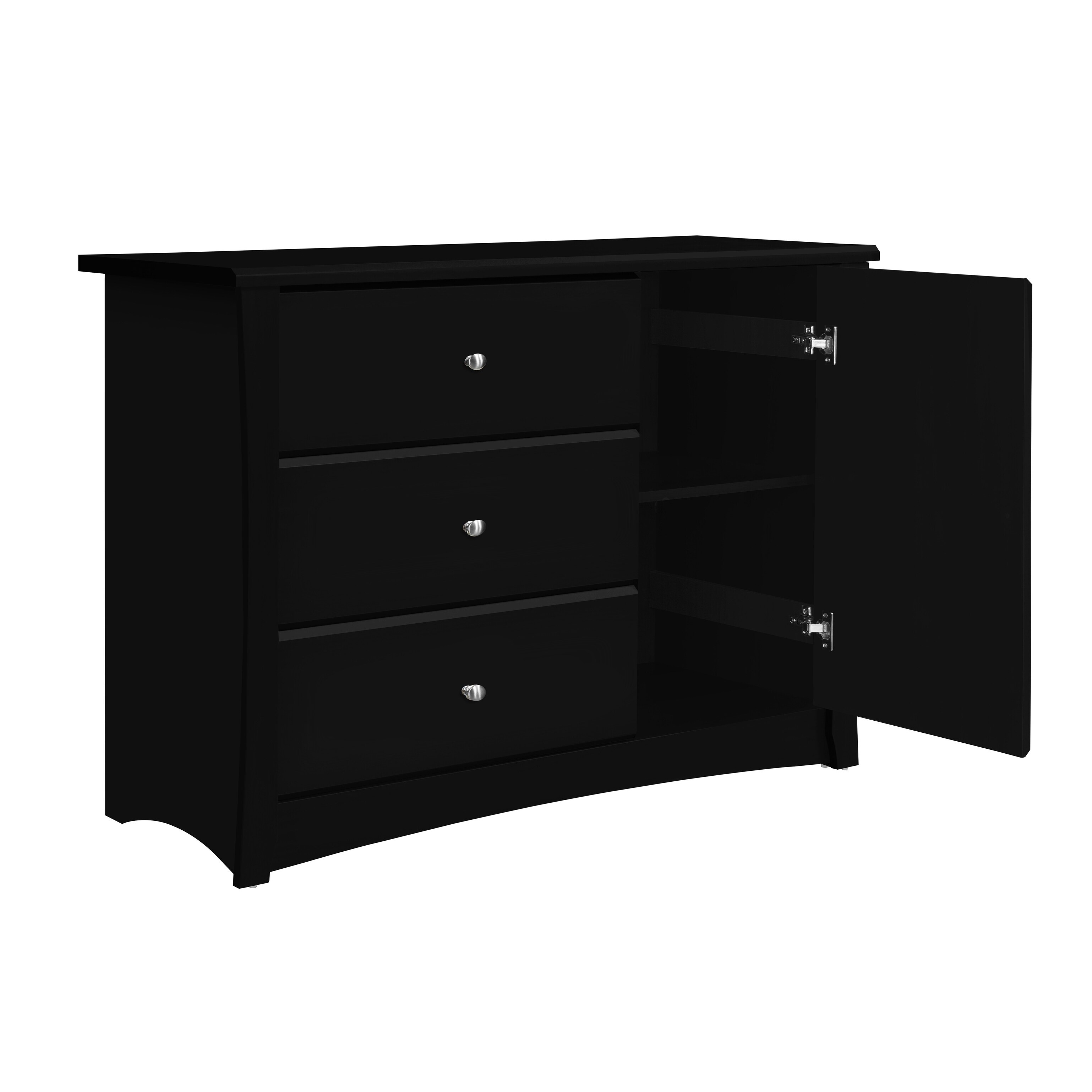 Storkcraft Crescent 3 Drawer Combo Dresser Espresso