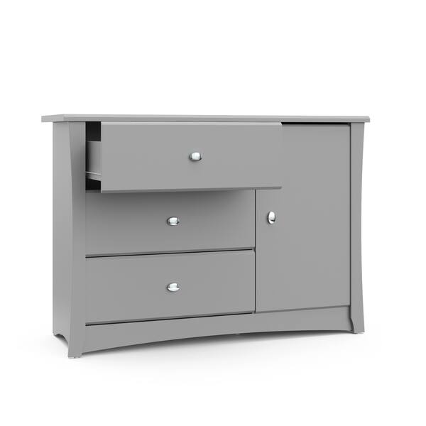 Shop Storkcraft Crescent 3 Drawer Combo Dresser 3 Spacious