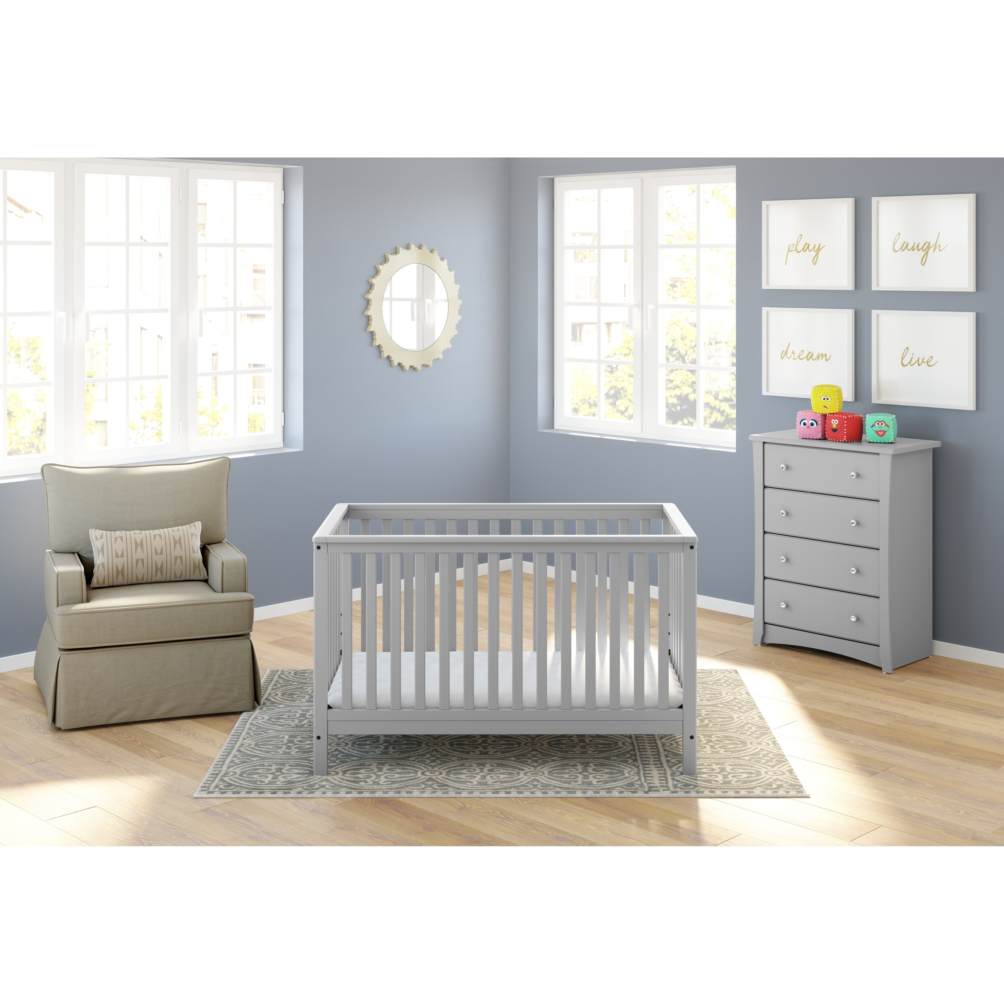 storkcraft crescent 4 drawer chest