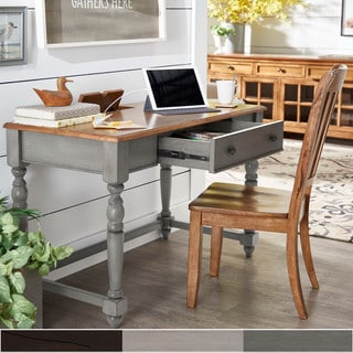Oaklyn Antique 1-drawer Desk with Charging Station by iNSPIRE Q Classic