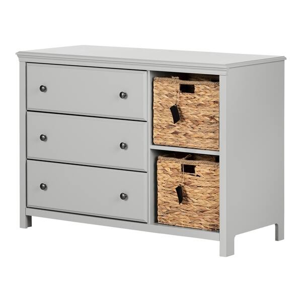 Shop South Shore Cotton Candy 3 Drawer Dresser With Baskets