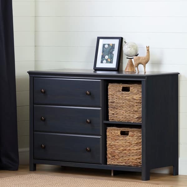 Shop South Shore Cotton Candy 3 Drawer Dresser With Baskets