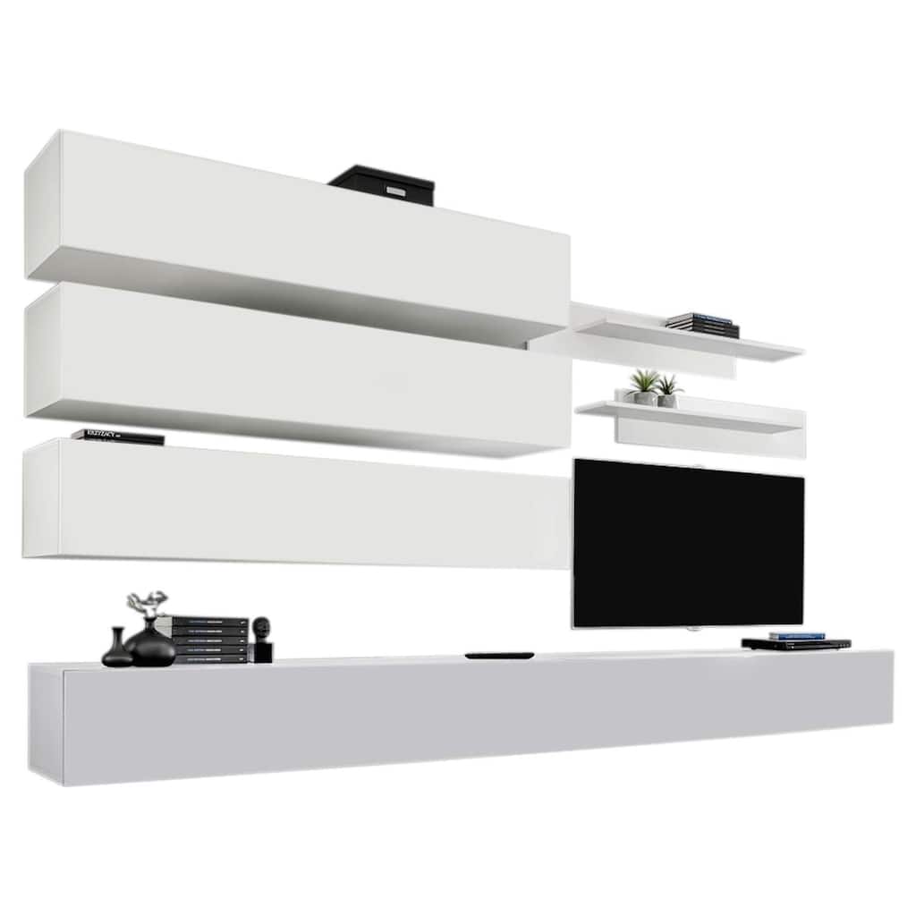 Fly J Wall Mounted Floating Modern Entertainment Center