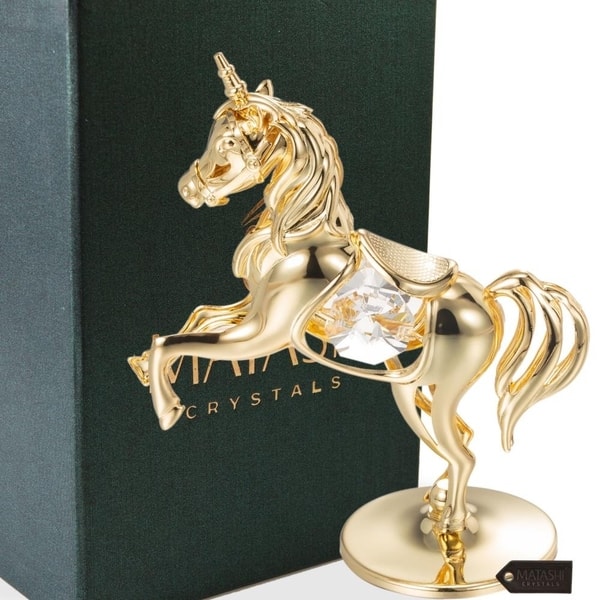Shop Crystal Studded Unicorn Ornament By Matashi Choose Gold Or