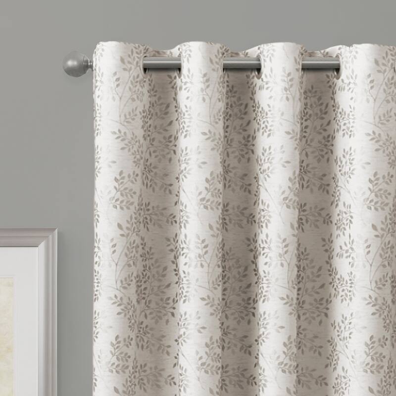 Certified 100 Percent Blackout Everly Embroidered Smart Curtain