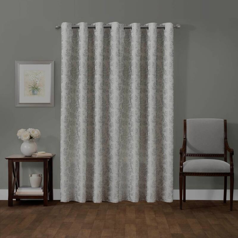 Certified 100 Percent Blackout Everly Embroidered Smart Curtain