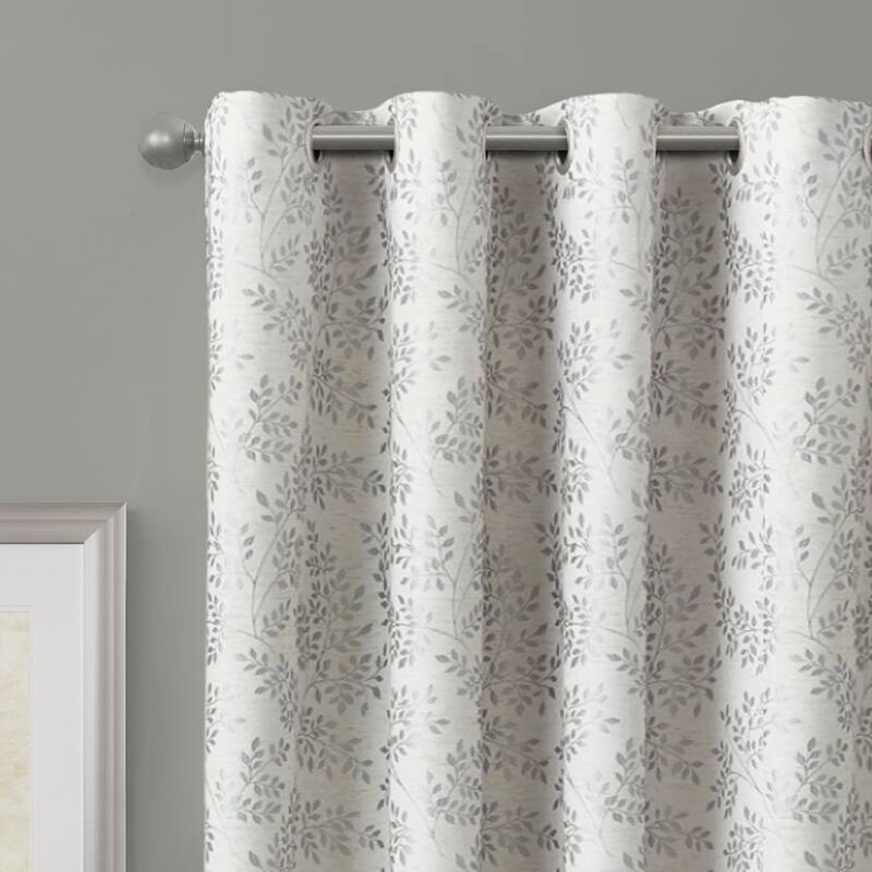 Certified 100 Percent Blackout Everly Embroidered Smart Curtain