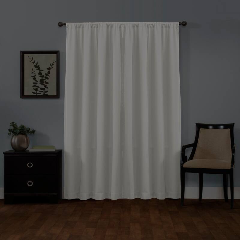 Maytex Smart Curtains Jamie 100 Percent Blackout Single Curtain Panel 50 x 84 - 50" w x 84" l - 50" w x 84" l