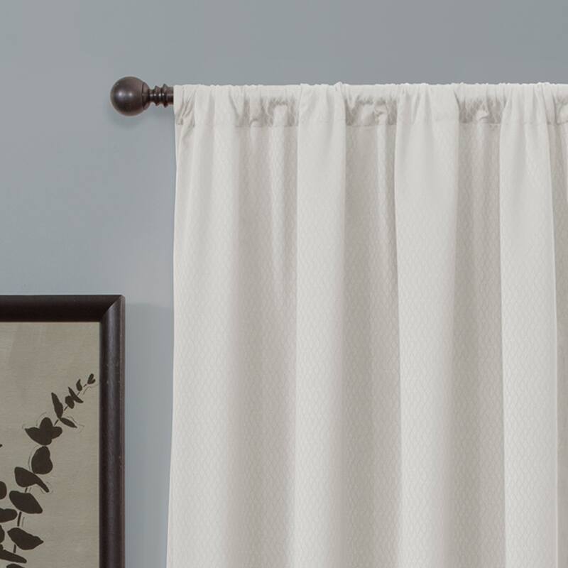 Maytex Smart Curtains Jamie 100 Percent Blackout Single Curtain Panel 50 x 84 - 50" w x 84" l - 50" w x 84" l