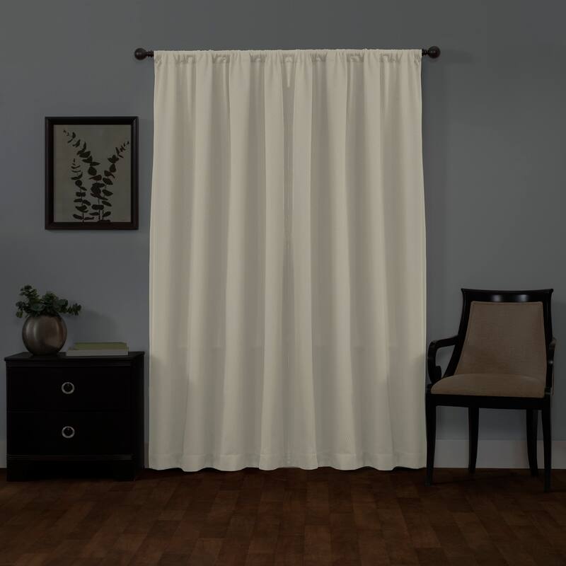 Maytex Smart Curtains Jamie 100 Percent Blackout Single Curtain Panel 50 x 84 - 50" w x 84" l - 50" w x 84" l