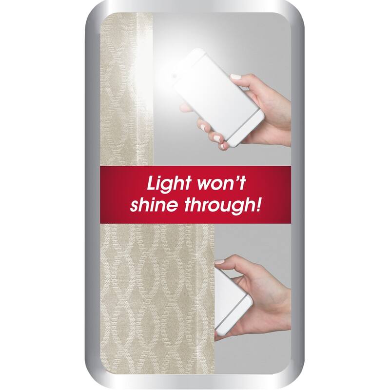 Maytex Smart Curtains Jamie 100 Percent Blackout Single Curtain Panel 50 x 84 - 50" w x 84" l - 50" w x 84" l