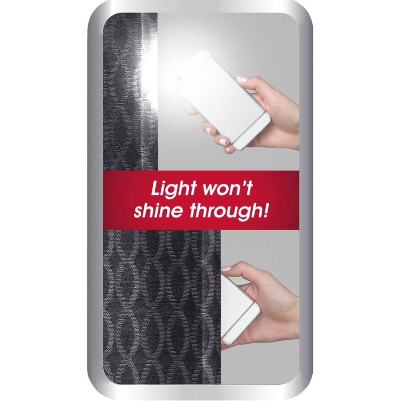 Maytex Smart Curtains Jamie 100 Percent Blackout Single Curtain Panel 50 x 84 - 50" w x 84" l - 50" w x 84" l