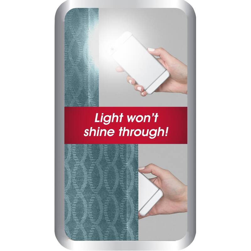 Maytex Smart Curtains Jamie 100 Percent Blackout Single Curtain Panel 50 x 84 - 50" w x 84" l - 50" w x 84" l