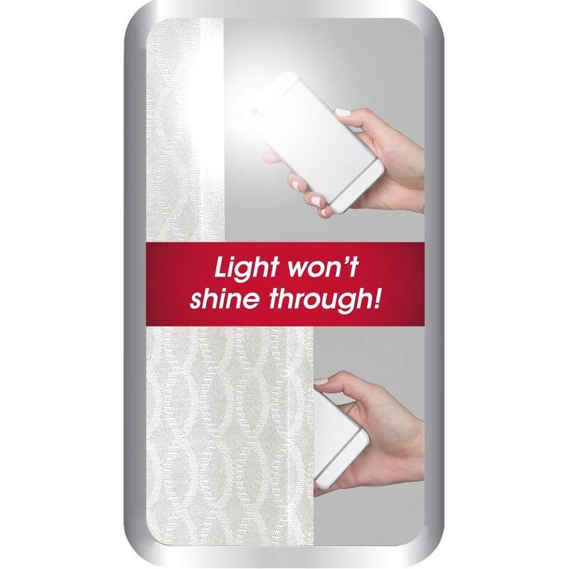 Maytex Smart Curtains Jamie 100 Percent Blackout Single Curtain Panel - 50" w x 63" l - 50" w x 63" l