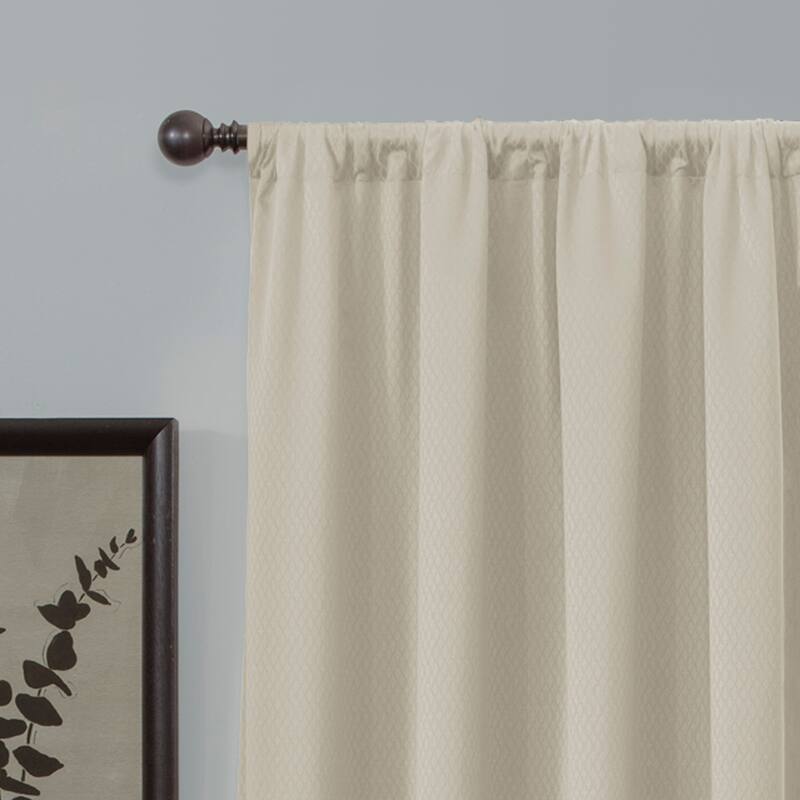 Maytex Smart Curtains Jamie 100 Percent Blackout Single Curtain Panel - 50" w x 63" l - 50" w x 63" l