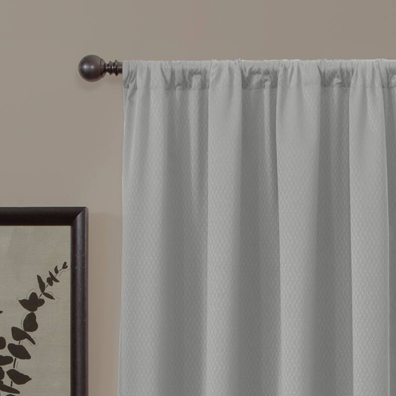 Maytex Smart Curtains Jamie 100 Percent Blackout Single Curtain Panel - 50" w x 63" l - 50" w x 63" l