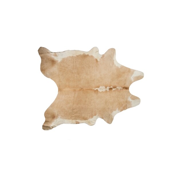 Carbon Loft Alzayyat Tan/ White Cowhide Area Rug - 5' x 7'