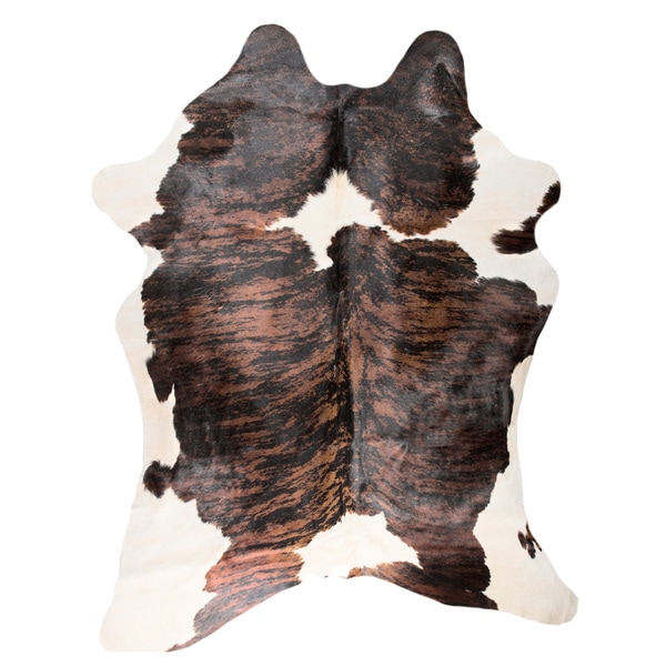 Carbon Loft Alzayyat Brown/ White Cowhide Area Rug - 5' x 7'