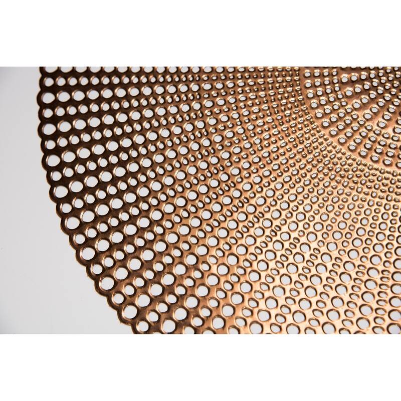 Brocade Placemat - 16-inches round - Copper