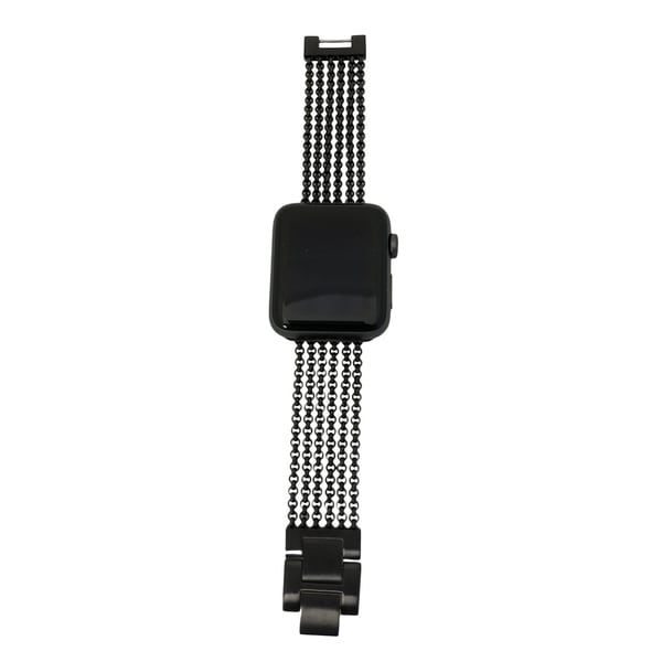6 Row Chain Link Apple Watch Band in Black - for 38/40mm Face ...