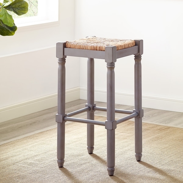 backless paige upholstered counter stool