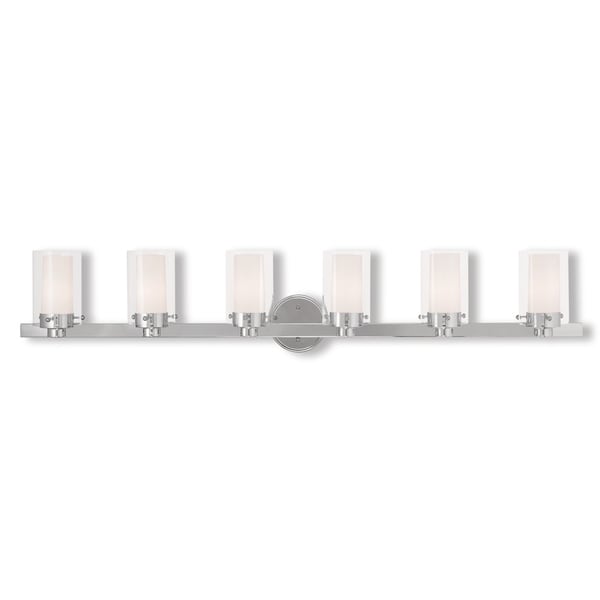 6 light vanity fixture chrome