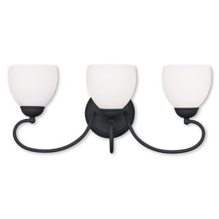 Livex Lighting Brookside 3 Light Black Bath Vanity