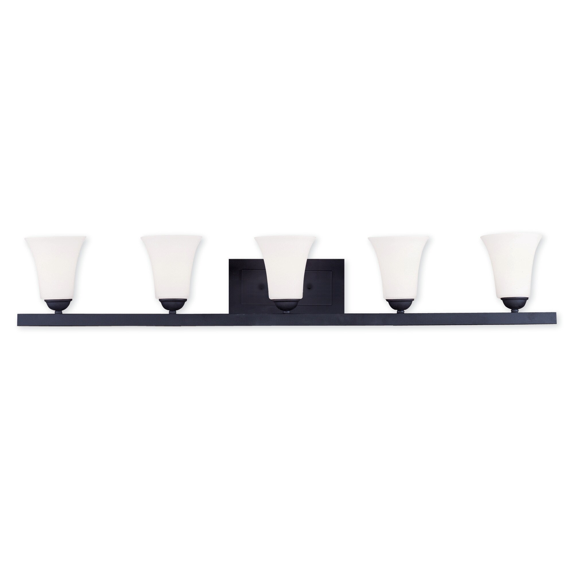 Shop Livex Lighting Ridgedale 5 Light Black Bath Vanity Overstock 25693476